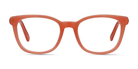 Kat Square Orange Glasses For Women Eyebuydirect Canada