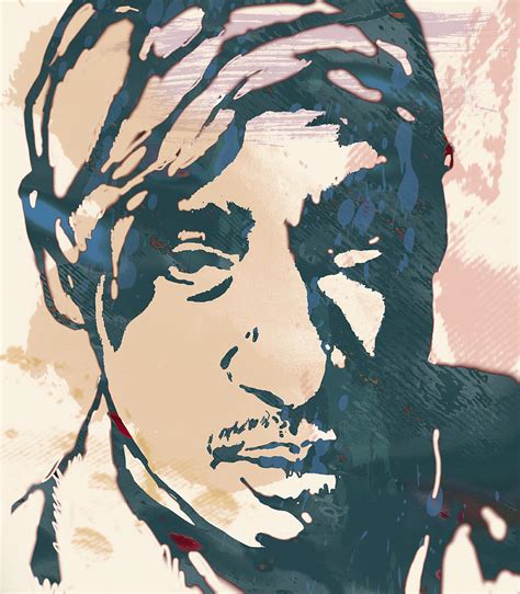Tupac Shakur Stylised Pop Art Poster Drawing By Kim Wang Pixels