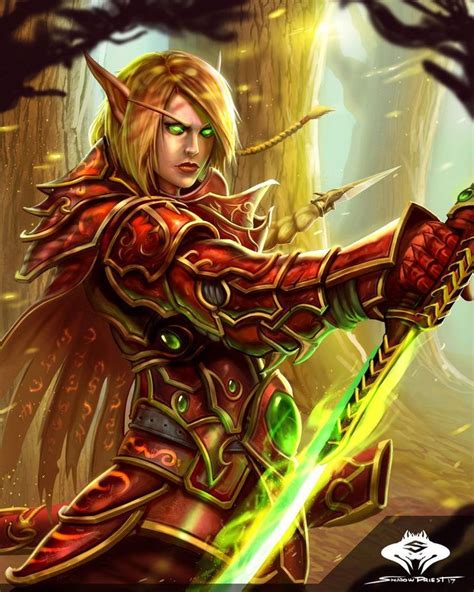 Blood Elf Blademaster Ii By Shadowpriest Blood Elf Warcraft