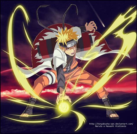 Naruto Uzumaki Sage Mode Rasengan By Irych7 On Deviantart