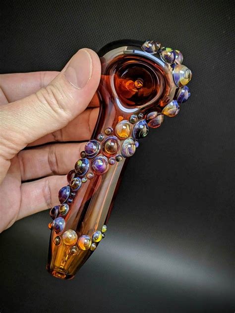 Hand Blown Glass Pipe Lokis Pipe Spoon Pipe Tobacco Pipe Etsy