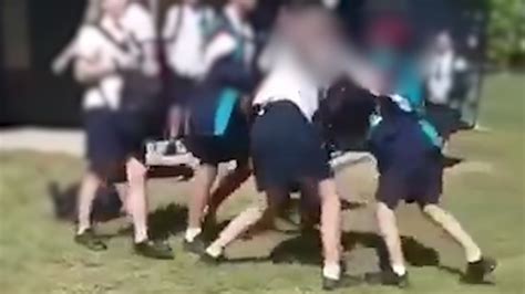 Fight Video Schoolgirls Brawl As Teachers Watch On Queensland Times