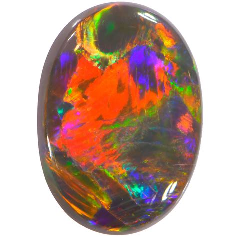 Rainbow Fire Black Opal 43 Ct Opal Galaxy