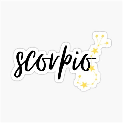 Scorpio Zodiac Constellation Sticker For Sale By Echendesign Redbubble