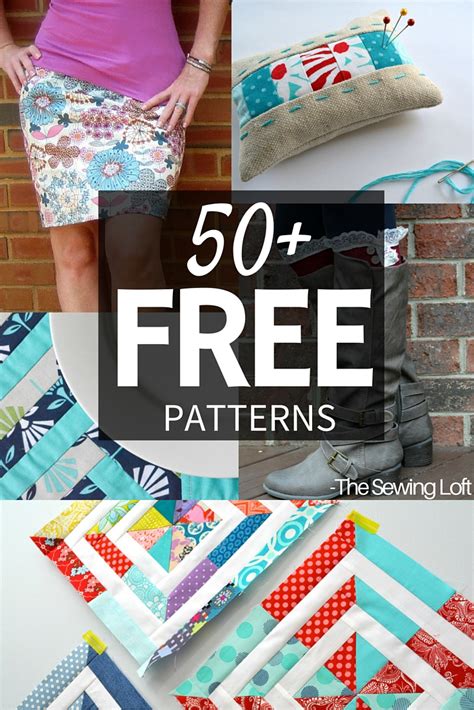 A group board where members pin their favorite pattern. 50+ Free Sewing Patterns | The Sewing Loft | Bloglovin'