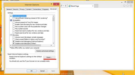 How To Reset Internet Explorer Settings To Default