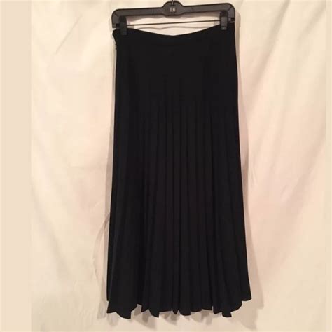 Talbots Talbots Petites Long Black Pleated Skirt Size 6 From Samantha