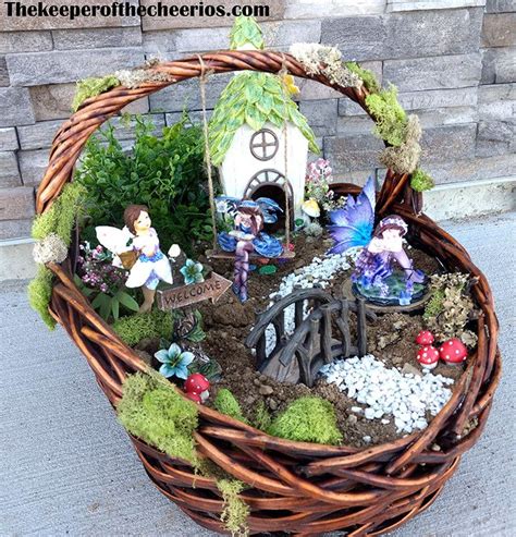 Easter Basket Fairy Garden The Keeper Of The Cheerios Garden Easter