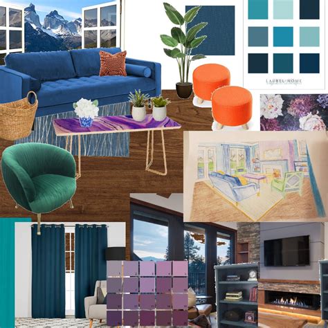 Color Living Room Interior Design Mood Board By Britbrit18 Style