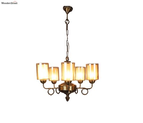 Buy Collective Antique Brass Aluminium Chandeliers Lights Without Bulb