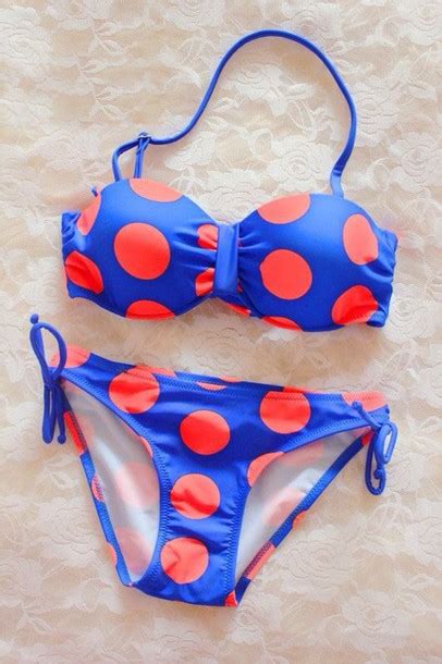 Swimwear Bikini Polka Dots Wheretoget