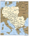 Detailed political map of Central Europe – 2001. Central Europe ...