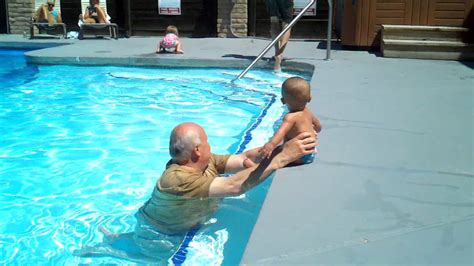 Pj And Grandpa Swimming Youtube