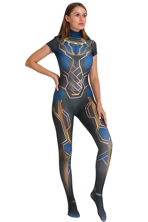 Black Panther Shuri Jumpsuit Lycra Spandex Zentai Tights Bodysuit Hall Cosplaylives