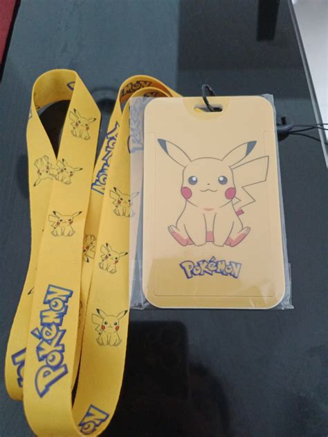 Pokemon Pikachu Lanyard And Card Holder Hobbies And Toys Stationery And Craft Stationery And School