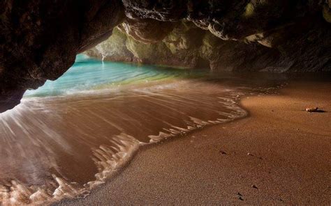 Landscape Nature Sea Beach Cave Sand Rock Grotto