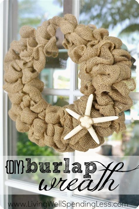Handmade Burlap And Shell Wreath Agrohortipbacid