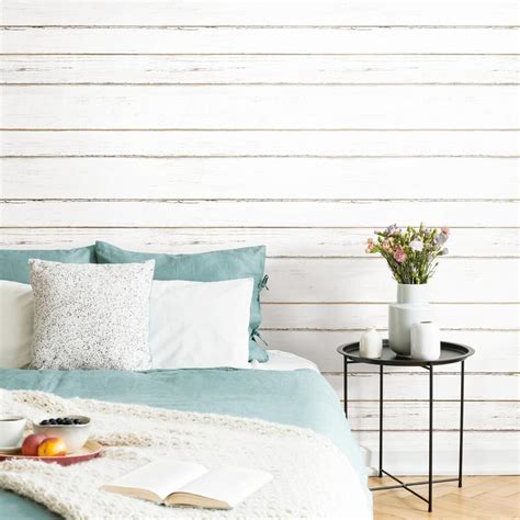 White Shiplap Peel And Stick Wallpaper Roommates Decor