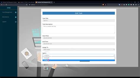 Employee Task Management System In Php Demo Youtube