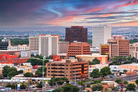 Albuquerque New Mexico Usa Downtown Cityscape Stock Photo Image Of