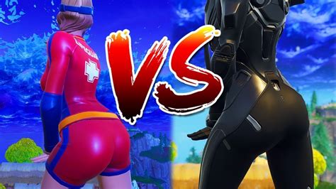 Who Have Biggest Booty On Fortnite Battle Royale Calamity Lynx Sun Strider Snorkel Ops Youtube