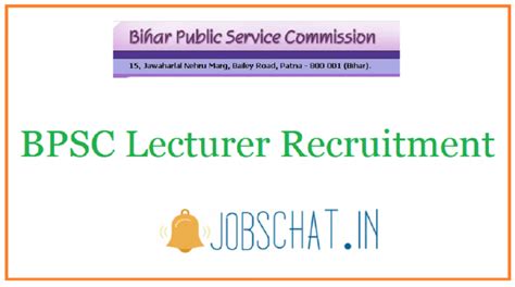 To have lecturer jobs sent to you the day it's posted, sign up for job alerts. BPSC Lecturer Recruitment 2020 | 119 BPSC Lecturer Vacancy