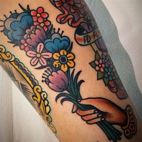 Check out our wildflowers tattoo selection for the very best in unique or custom, handmade pieces from our tattooing shops. Wildflower tat | Traditional tattoo, Inspirational tattoos ...