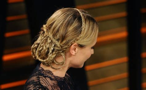 diane kruger s braided do from the back diane kruger hair at the vanity fair oscars party
