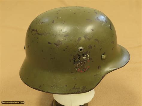 Ww2 German Heer M35 Double Decal Helmet W Liner Band Sold