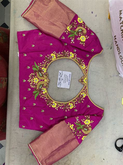 Sudhasri Hemaswardrobe Embroidery Blouse Designs Hand Work Blouse