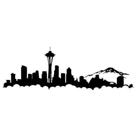 Seattle Skyline Washington Cuttable Design Cuttable Apex Embroidery