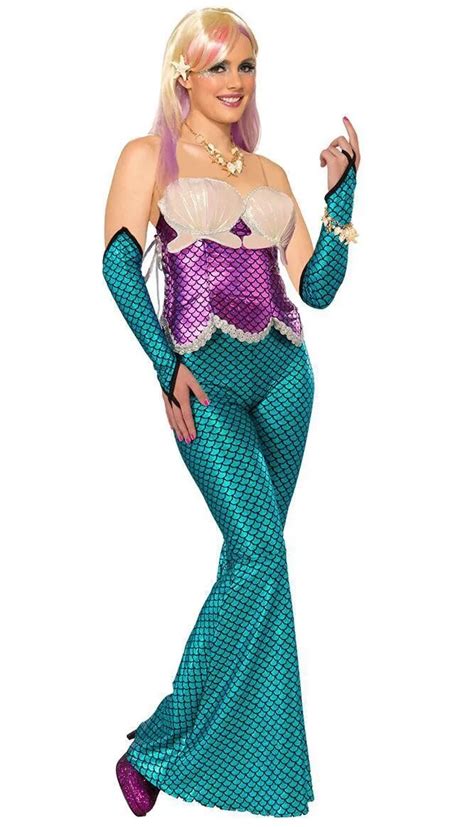 fantasia adulto sirena traje pretty mar sirena traje trajes de halloween para las mujeres