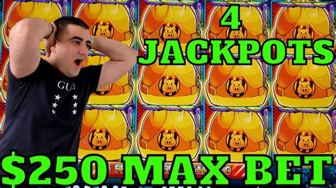 Omg I Did 250 Max Bets And Won 4 Handpay Jackpots Youtube