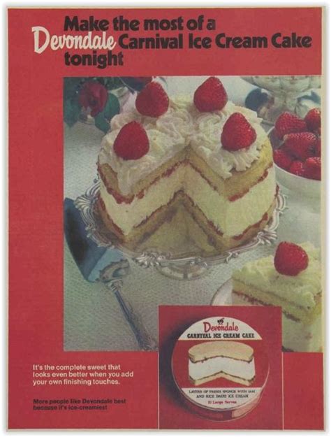 Devondale Carnival Ice Cream Cake Magazine Advertisement Ad January