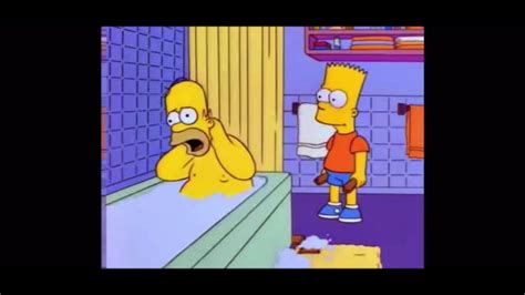 Bart Hits Homer With A Chair Youtube