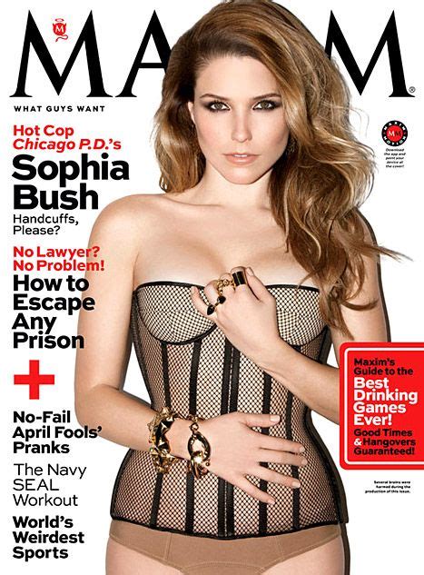 Sophia Bush Smolders On The Cover Of Maxim S April 2014 Issue Wearing