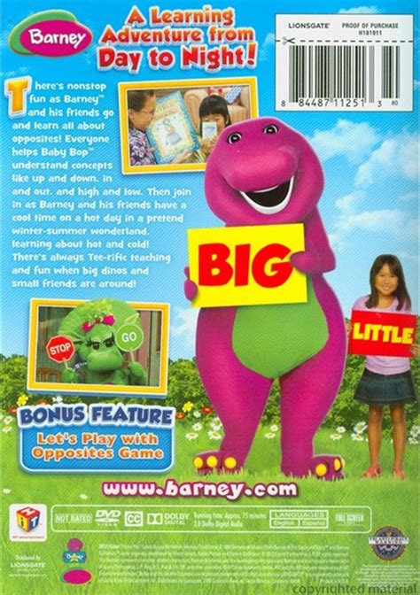 Barney All About Opposites Dvd 2012 Dvd Empire