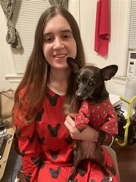 For Christmas My Mom Got My Dog And I Matching Pajamas