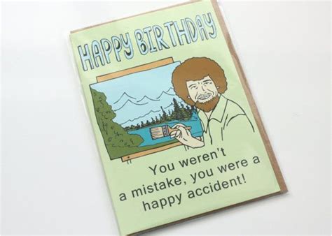 Bob Ross Birthday Card Birthdaybuzz