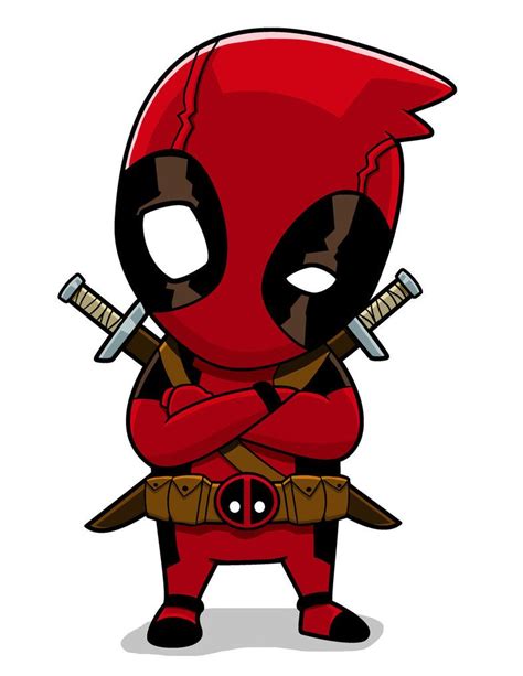 Learn how to draw deadpool's mask. Cartoon Deadpool Drawing | Free download on ClipArtMag