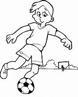 Coloring Kids Pages Printable Games Colouring Boy Soccer Boys Football Print Young sketch template