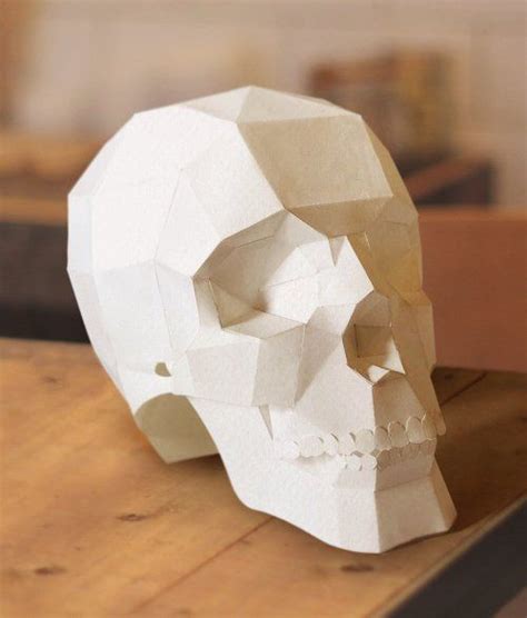 Papercraft Skull Google Search Arte
