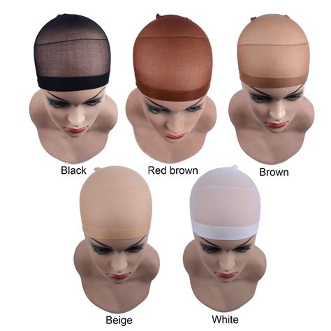 2 Pieces Pack Wig Cap Hair Net For Weave Hairnets Wig Nets Stretch Mesh