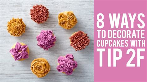 Get inspired with wilton's large collection of cupcake decorating ideas online! How to Decorate Cupcakes with Wilton Tip 2F - YouTube