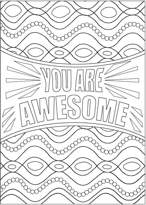 Youre Awesome Coloring Pages Coloring Pages