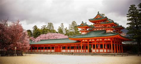 Heian Jingu Shrine In Kyoto Japan Stock Image Image Of Palace