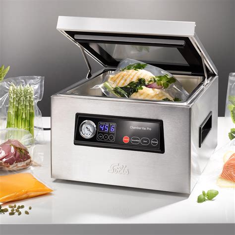 A chamber vacuum sealer gives you incredible flexibility for packing, storing, and cooking. Solis Chamber Vacuum Sealer - mit 3 Jahren Garantie