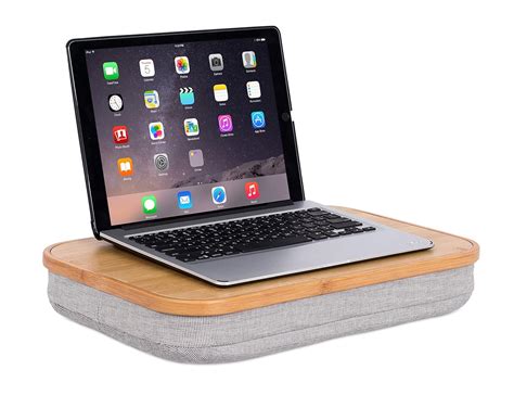 Birdrock Home Bamboo Lap Desk With Laptop Storage Compartment