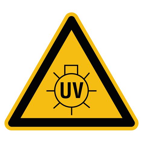 Warnung Vor UV Strahlung Folie 200 Mm Aufkleber Shop