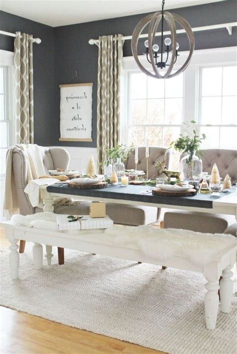 35+ Stunning Modern Farmhouse Dining Room Decorating Ideas